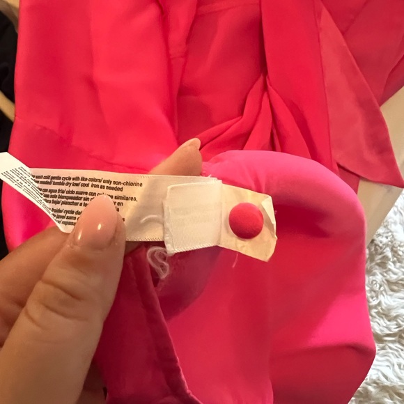 Eloquii Pink Satin Wrap Maxi Dress - Picture 11 of 12